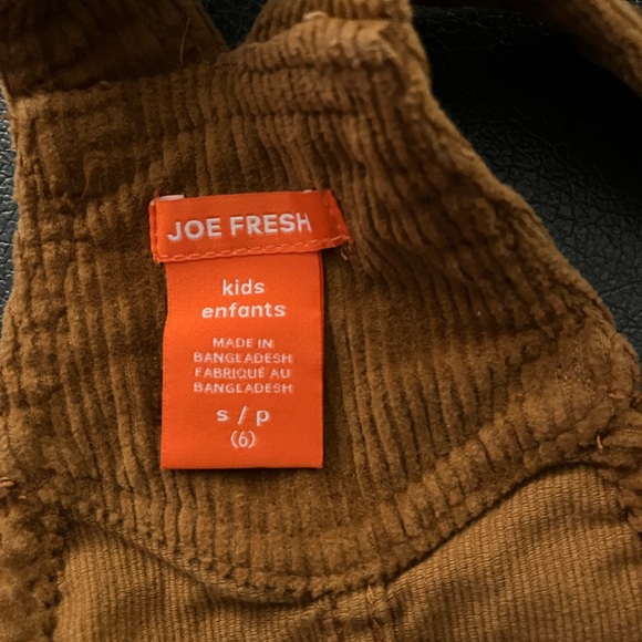2/$25 Joe Fresh Rust/Brown Adjustable Strap Corduroy Skirt Romper With Pockets - Picture 6 of 6